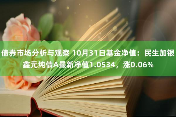 债券市场分析与观察 10月31日基金净值：民生加银鑫元纯债A最新净值1.0534，涨0.06%