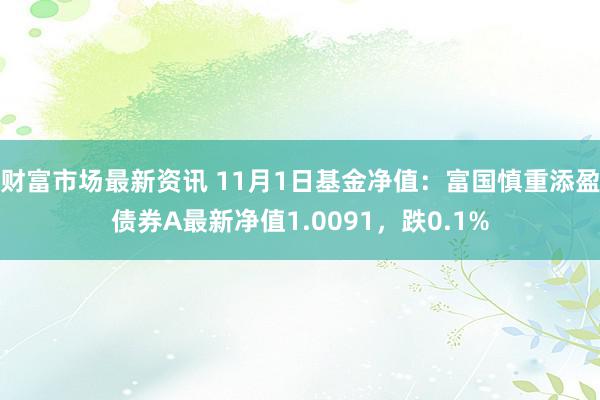 财富市场最新资讯 11月1日基金净值：富国慎重添盈债券A最新净值1.0091，跌0.1%