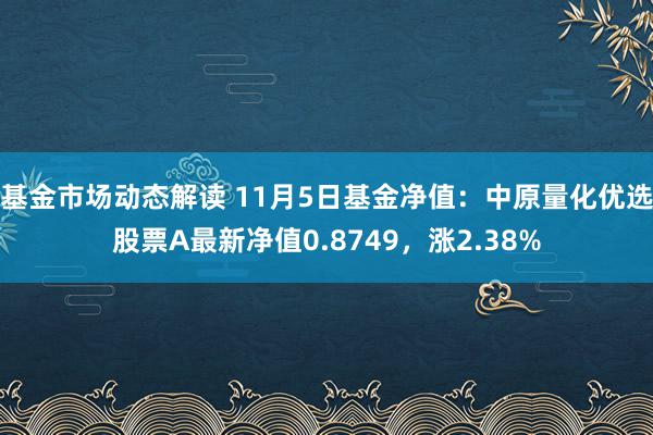 基金市场动态解读 11月5日基金净值：中原量化优选股票A最新净值0.8749，涨2.38%