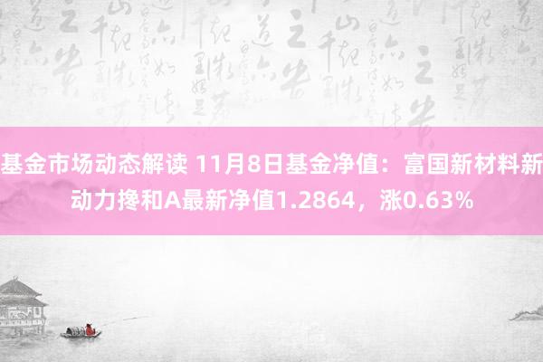 基金市场动态解读 11月8日基金净值：富国新材料新动力搀和A最新净值1.2864，涨0.63%