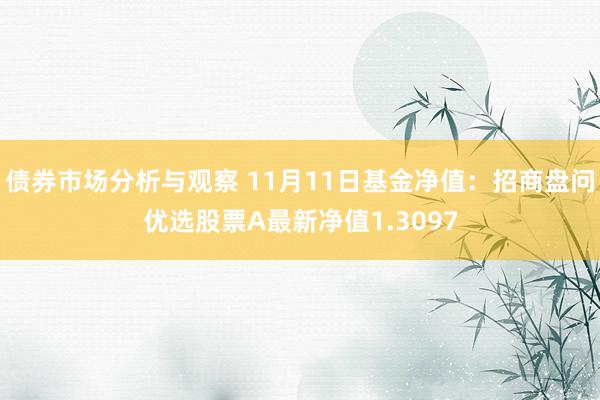 债券市场分析与观察 11月11日基金净值：招商盘问优选股票A最新净值1.3097